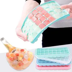 (1Pcs)36 Grid Silicone Ice Tray With Lid
