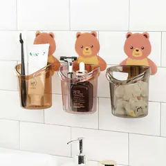 (3Pcs set)"Bear Toothbrush Holder"