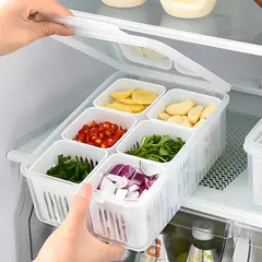 6 Grid Refrigerator Storage Box