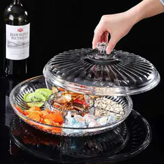 Dry fruits plate compartment with cover