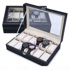 (12 Slot) Leather Watch box
