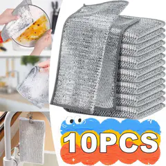 (10pcs set)Multifunctional Non-scratch Wire Dishcloth