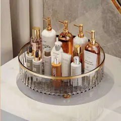 (White)Rotating Perfume/ Cosmetic Organizer