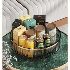  (Black)360-Degree Rotating Perfume/ Cosmetic Organize