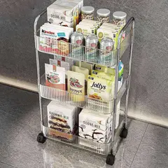 3 Layer Transparent Acrylic Trolley Rack
