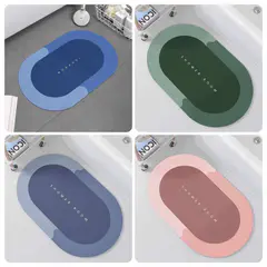 (1Pcs) Super Absorbent Door Mat Non-slip Bathroom Carpet