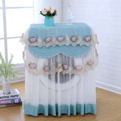Lace Ruffles Floral Washing Machine Cover