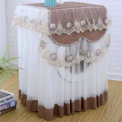 Lace Ruffles Floral Washing Machine Cover