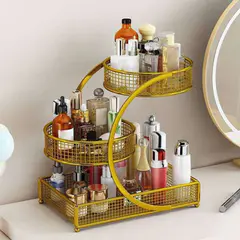 (Golden)Multi Layer Shelf Cosmetics Storage Rack