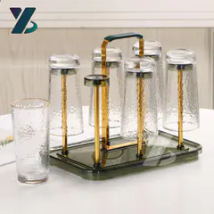 Square Luxury Glass Drain Rack