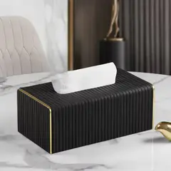 (Black)Luxury European Style Tissue Box