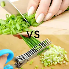 5-layer scallion scissors