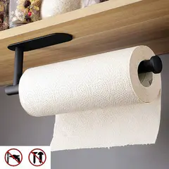 (Black)Stainless Steel Paper Towel Holder