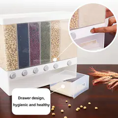 6-Grid Dry Food Dispenser