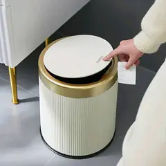  (White)Luxury Trash Bin