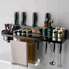 Wall Mounted Multifunctional Kitchen Storage Shelf