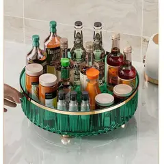 (Green)360-Degree Rotating Perfume/Cosmetic Organizer