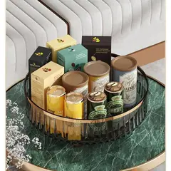 (Black)360-Degree Rotating Perfume/Cosmetic Organizer