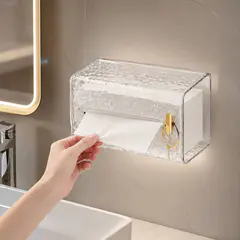 Wall Mounted Transparent Tissue Holder