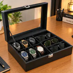 Luxury Watch & Sunglasses Organizer Box
