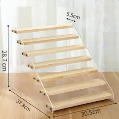 (7 Layer)Wooden & Acrylic Multi-Layer Display Stand