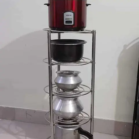 ✅৫ লেয়ারের স্টীলনেস স্টীল এর পাতিল স্ট্যান্ড