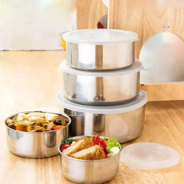5Pcs Stainless Steel Mixing Bowls Set with Lids