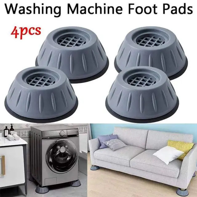 Microfiber Dusting Brush - 4Pcs Universal Anti-Vibration Feet Pads