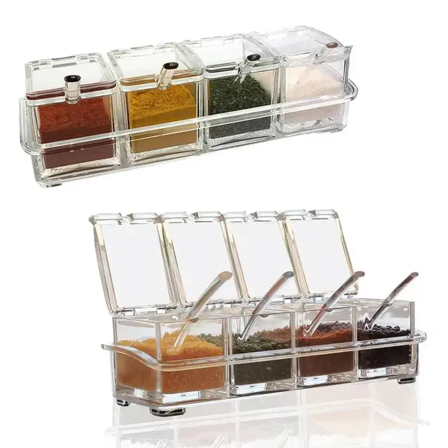 Microfiber Dusting Brush - 4 In 1 Seasoning Box