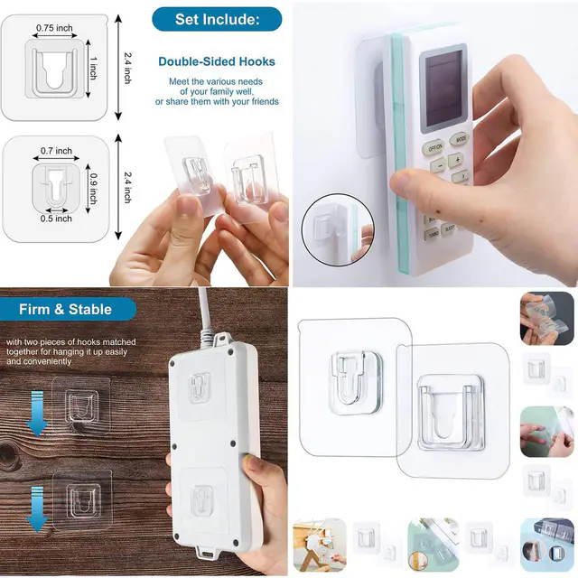 Double sided Adhesive Wall Hooks