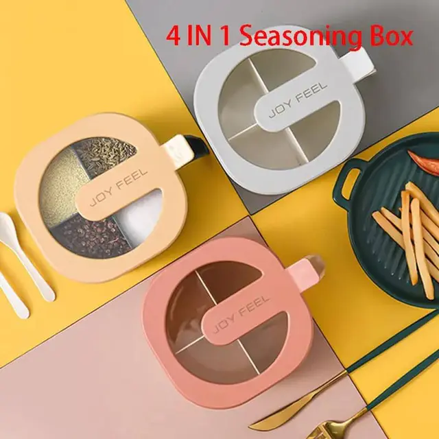 4 Slot Spice Box - White