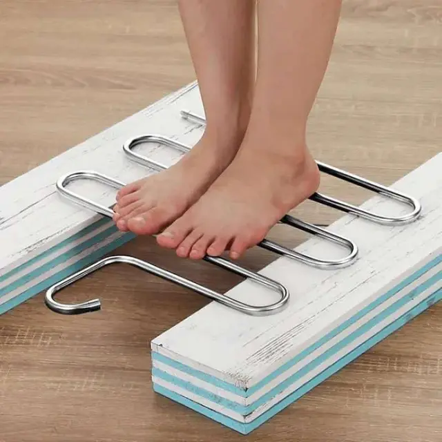 High Quality 5 layers S Shape Stainless Steel Pant and Clothe Hanger