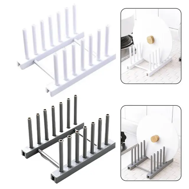 Flodable Plastic Plate Cups Stand Display Holder