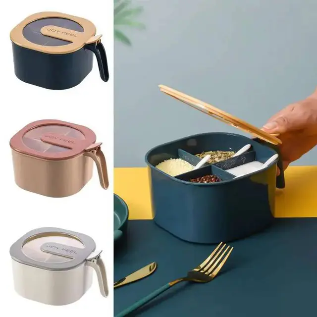 5 layers Stainless Steel Clothes Hangers - 4 Slot Spice Box(1pice)