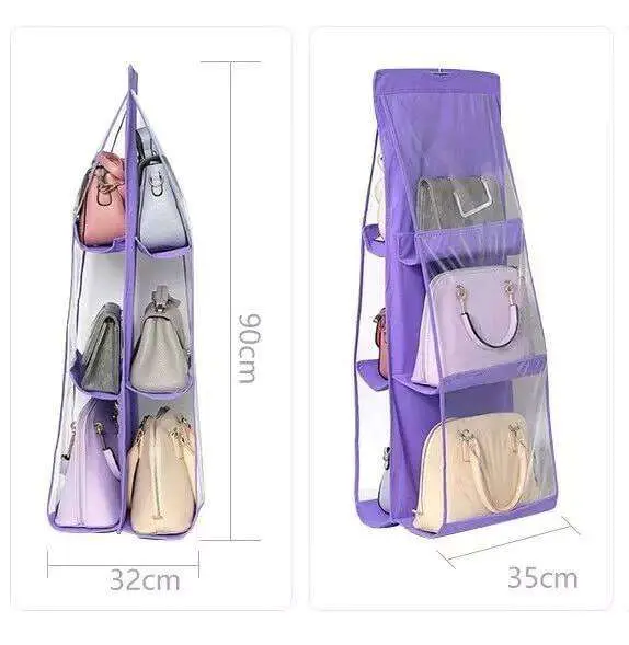 6 grid Bag Hanging Organizer