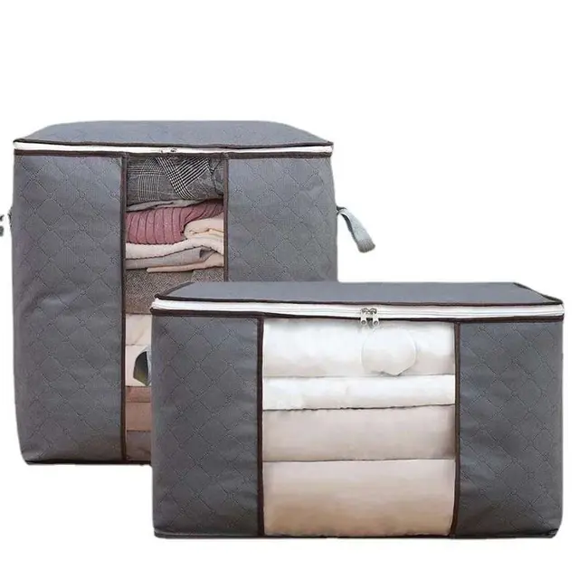 6 grid Bag Hanging Organizer - Quilt Storage Bag(2pice set)