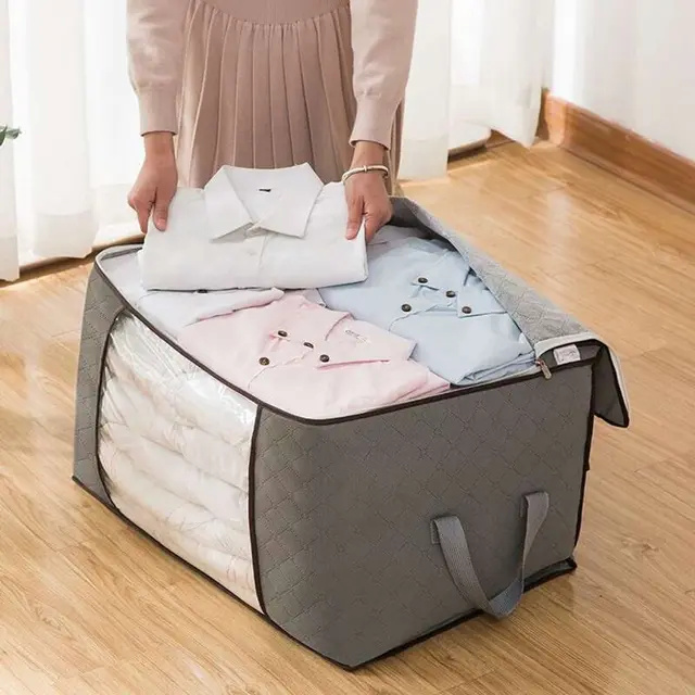 6 grid Bag Hanging Organizer - Quilt Storage Bag(1pice)