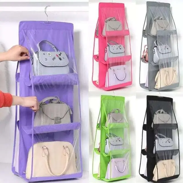6 grid Bag Hanging Organizer