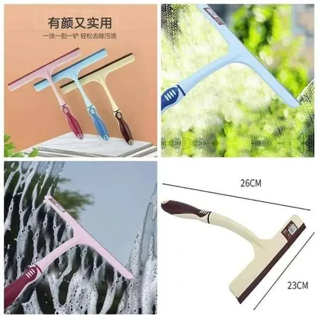 Steel Wall Holder Storager - Magnetic Plastic Glass Cleaner Windows Brush(1pice)