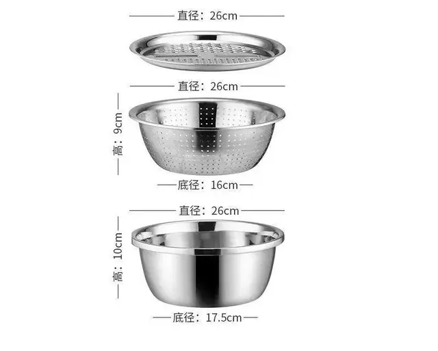 3 IN 1 VEGETABLE CUTTER WITH DRAIN BASKET