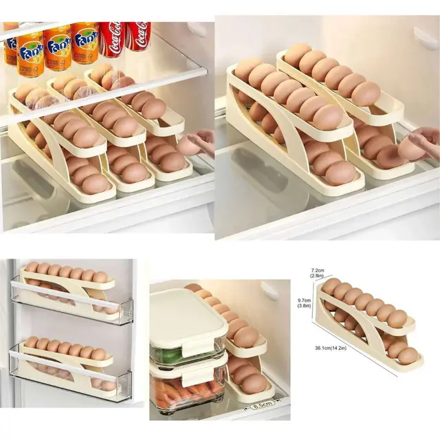 2-in-1 Sponge Rack Soap Dispenser - Automatic Roll-Down Egg dispenser