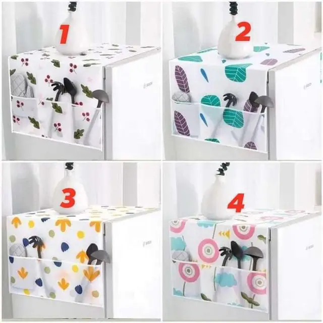 “Magic Kitchen Hand Gloves” - Waterproof Refrigerator Dust Cover with 2 Storage Pockets(1pice)