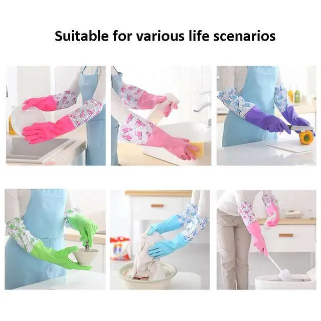 Long silicon hand gloves(With Foam)