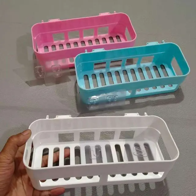 Steel Wall Holder Storager - (3Pcs set)Bathroom Storage Shelf