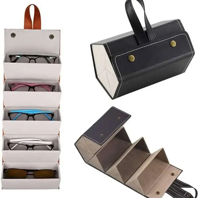 Folding Sunglasses Organizer ( 5 Slot ) - (Black)Folding Sunglasses Organizer ( 5 Slot )