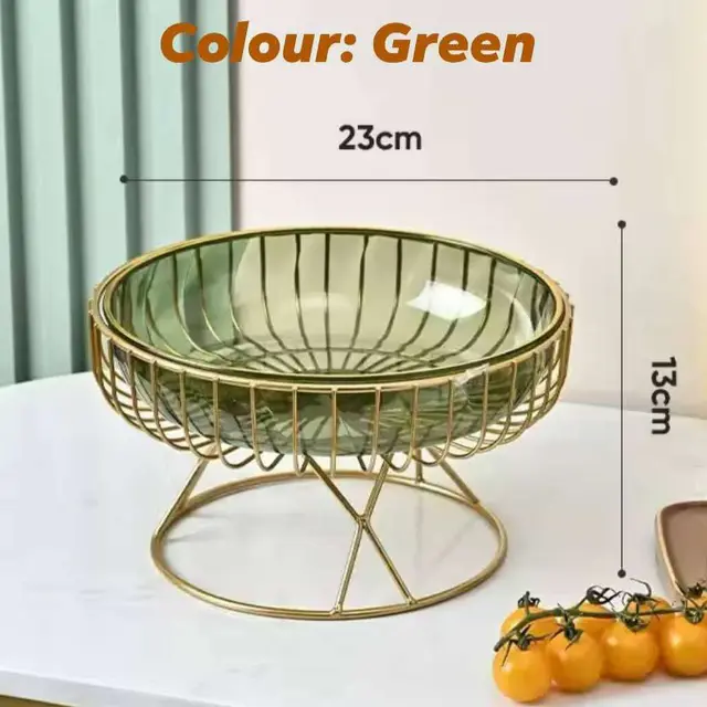 Rotating Perfume/ Cosmetic Organizer - (Green)Fruit Storage Basket
