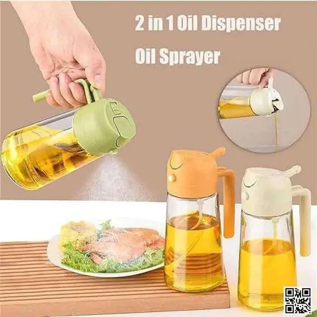 High Quality Microfiber Kitchen Towel - (1Pcs)2 in 1 Oil Dispenser Bottle