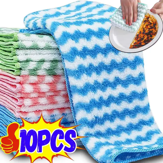 High Quality Microfiber Kitchen Towel - (10Pcs set) High Quality Microfiber Kitchen Towel