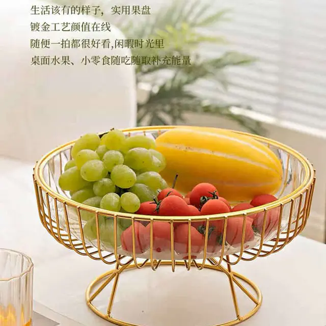 Light Luxury 3 & 4 Layer Transparent Acrylic Trolley Rack - Fruit Storage Basket