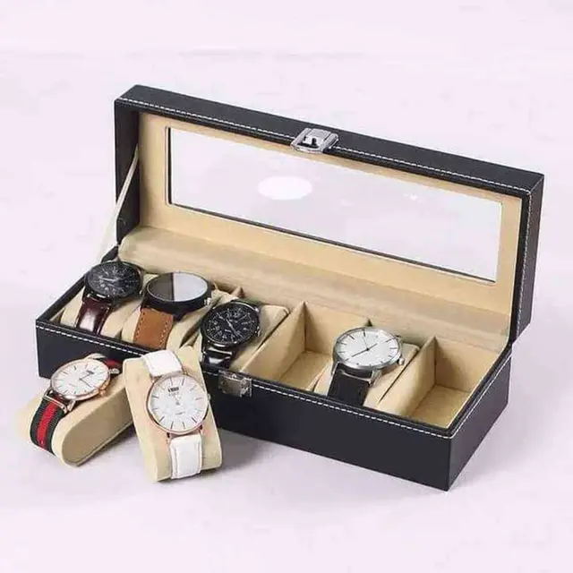 Folding Sunglasses Organizer ( 5 Slot ) - (6 Slot) Leather Watch box